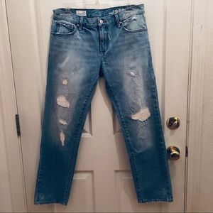 Gap Sexy Boyfriend Distressed Jean
